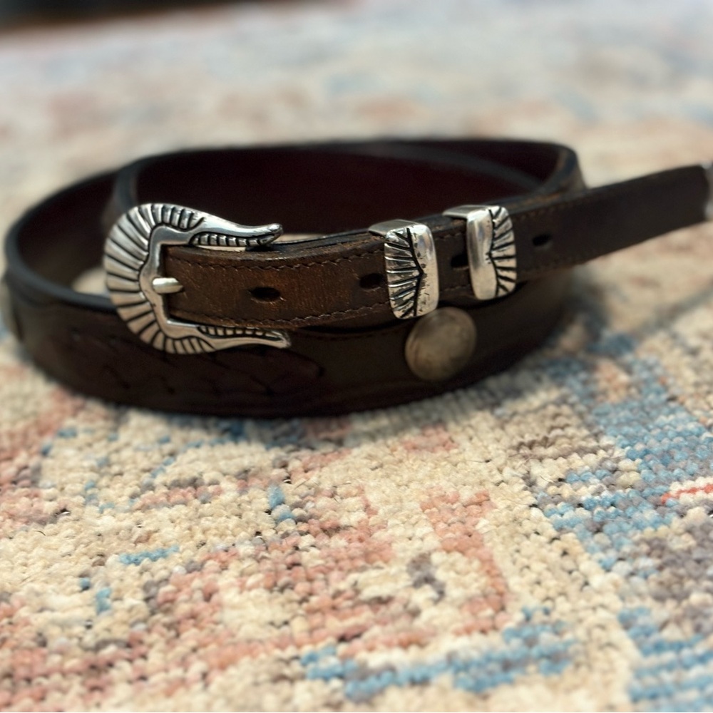 Appaloosa Trading Co. Braided Tapered
Belt with Genuine Buffalo & Indian
Nickels